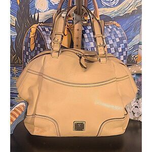 MCM - Elegant Cream Leather Handbag